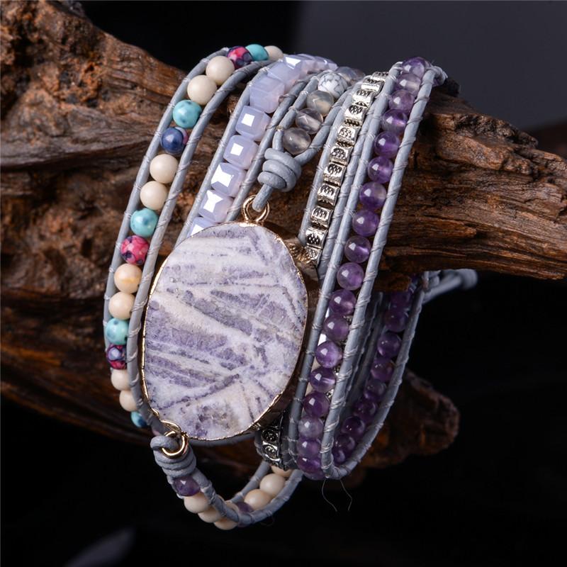 Purple Jade Bracelet - Free Spirit Tribe