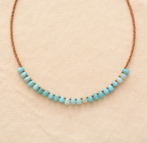 Rainfall Amazonte Necklace - Free Spirit Tribe