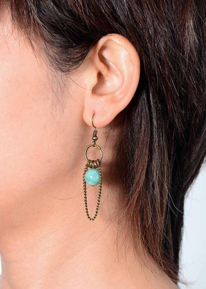 Amazonite Swing Earrings - Free Spirit Tribe