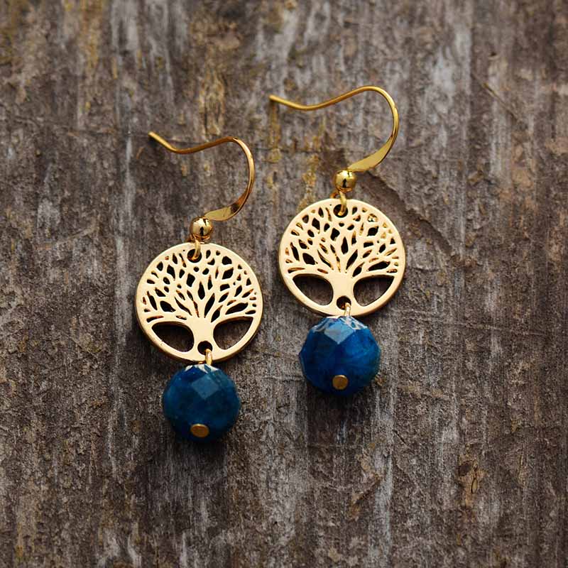 Blue Apatite Drop Earring - Free Spirit Tribe