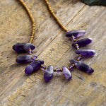 Amethyst Seeds Necklace - Free Spirit Tribe