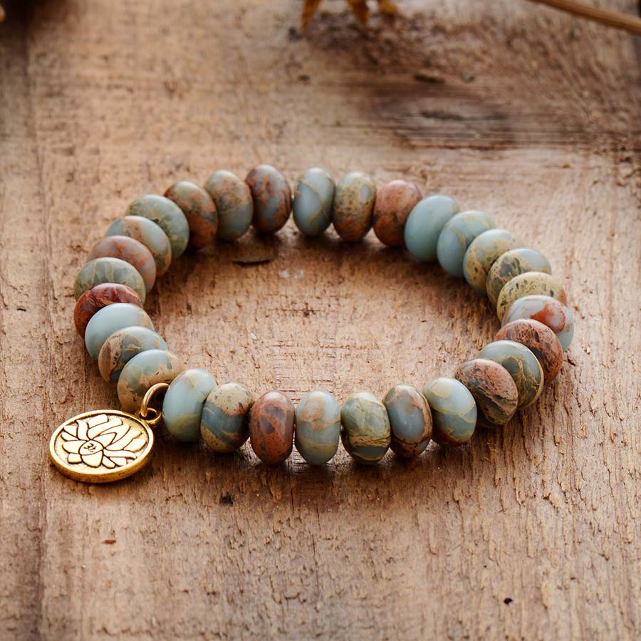 Lotus Jasper Bracelet - Free Spirit Tribe