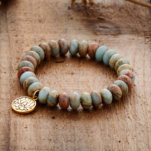 Lotus Jasper Bracelet - Free Spirit Tribe