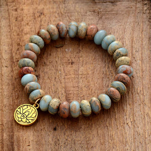 Lotus Jasper Bracelet - Free Spirit Tribe