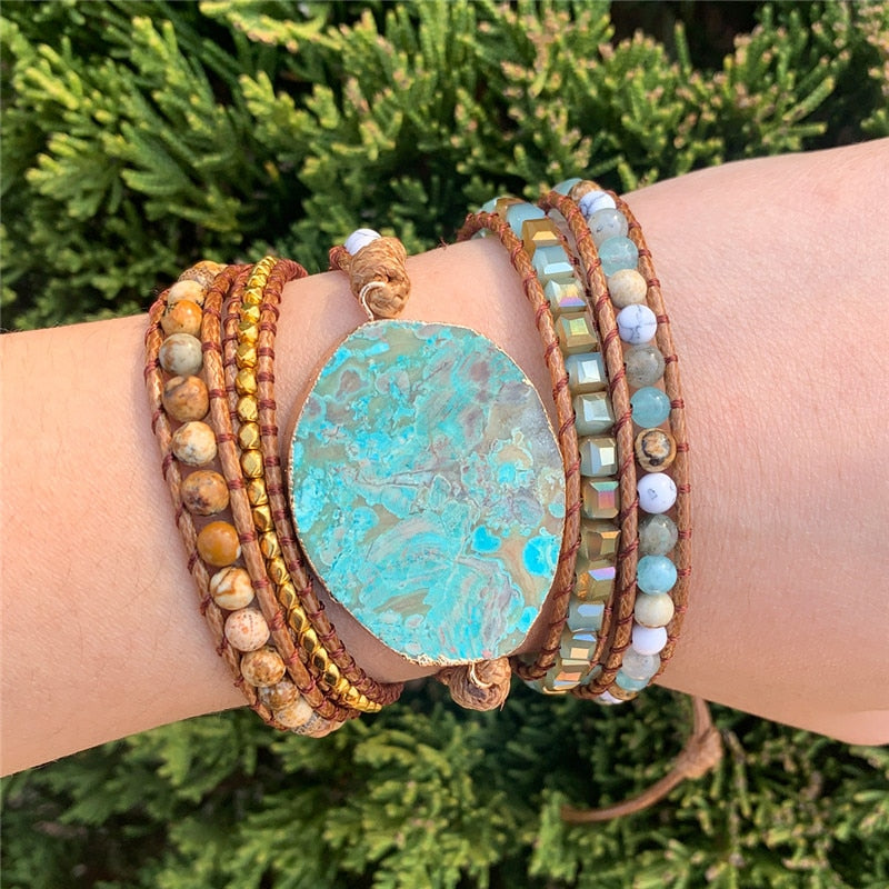 Ocean Stone Bracelet - Free Spirit Tribe