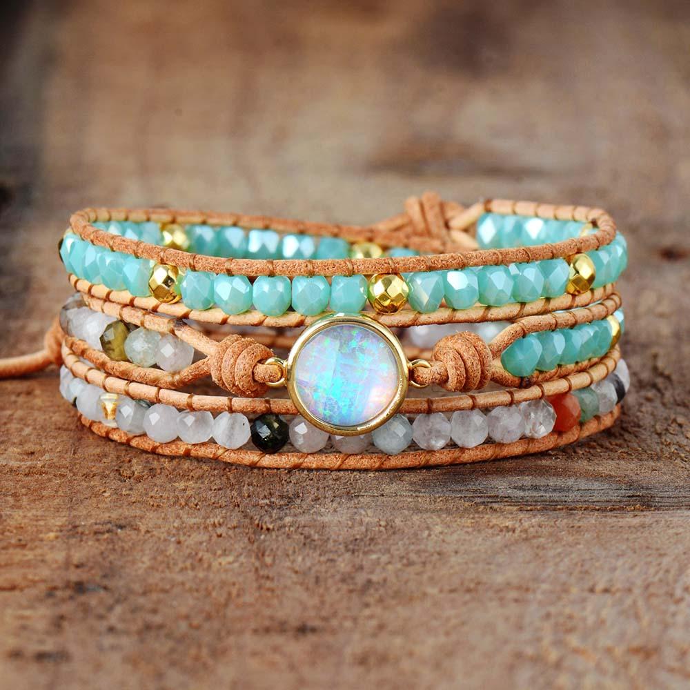 Blue Opal Bracelet - Free Spirit Tribe