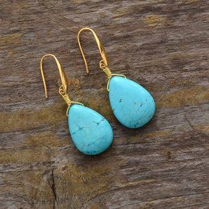 Turquoise Drop Earring - Free Spirit Tribe