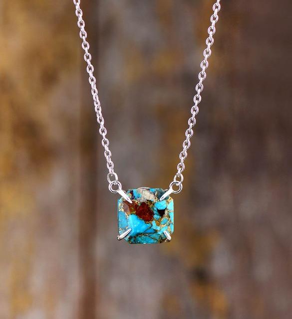 Turquoises Heart Necklace - Free Spirit Tribe