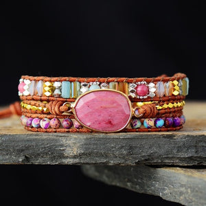 Pink Jasper Bracelet - Free Spirit Tribe