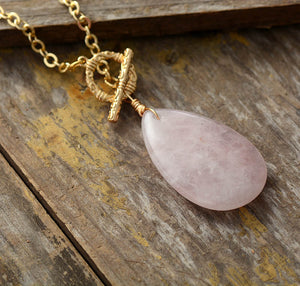 Rose Quartzs Necklace - Free Spirit Tribe