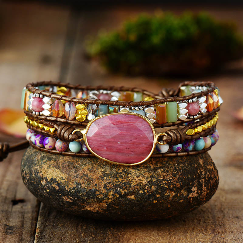 Pink Jasper Bracelet - Free Spirit Tribe