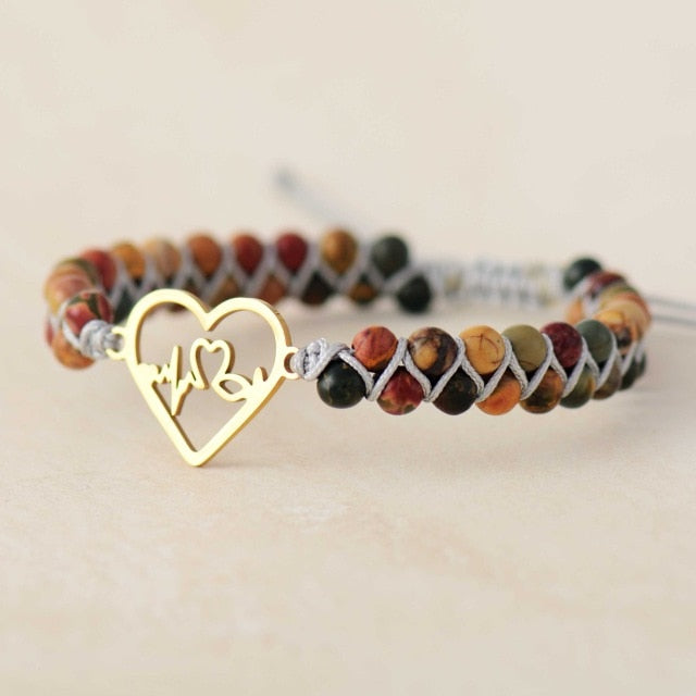 Heartbeat Jasper Bracelet - Free Spirit Tribe