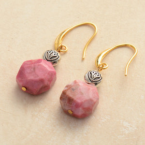 Lotus Gem Earrings - Free Spirit Tribe