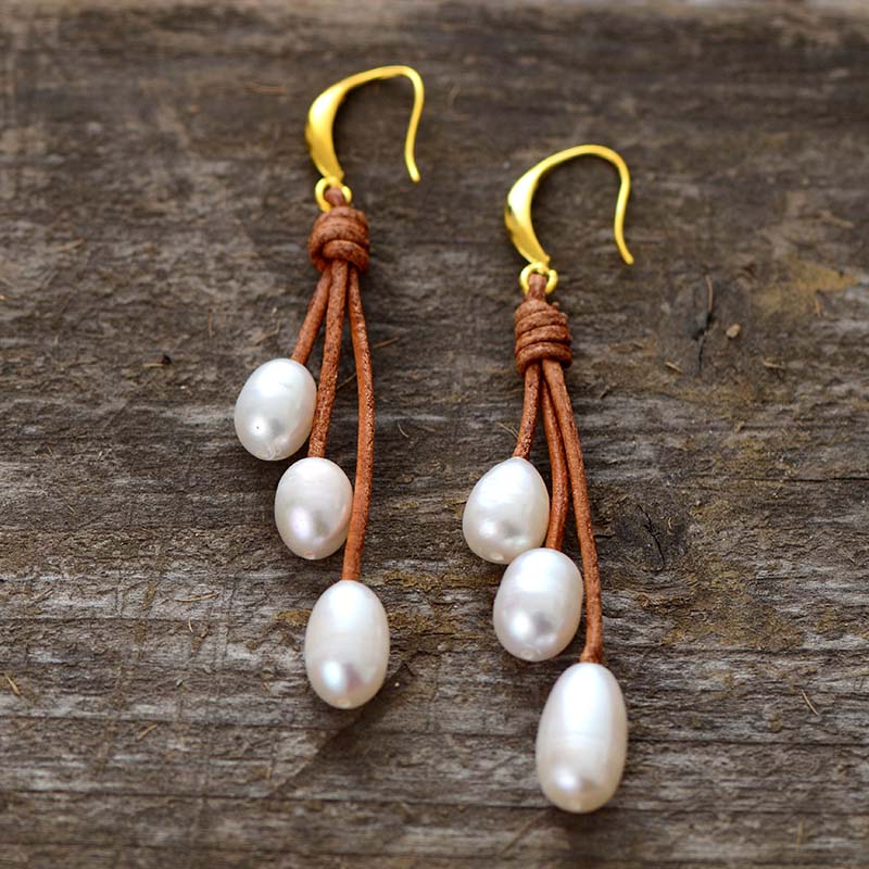 Pearl Drops Earrings - Free Spirit Tribe