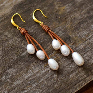 Pearl Drops Earrings - Free Spirit Tribe