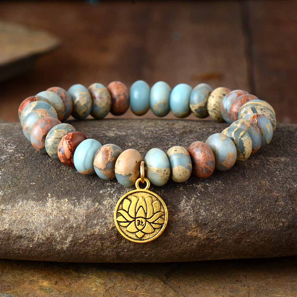 Lotus Jasper Bracelet - Free Spirit Tribe