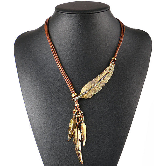 Feather Necklace - Free Spirit Tribe