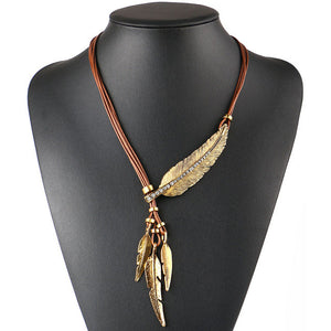 Feather Necklace - Free Spirit Tribe