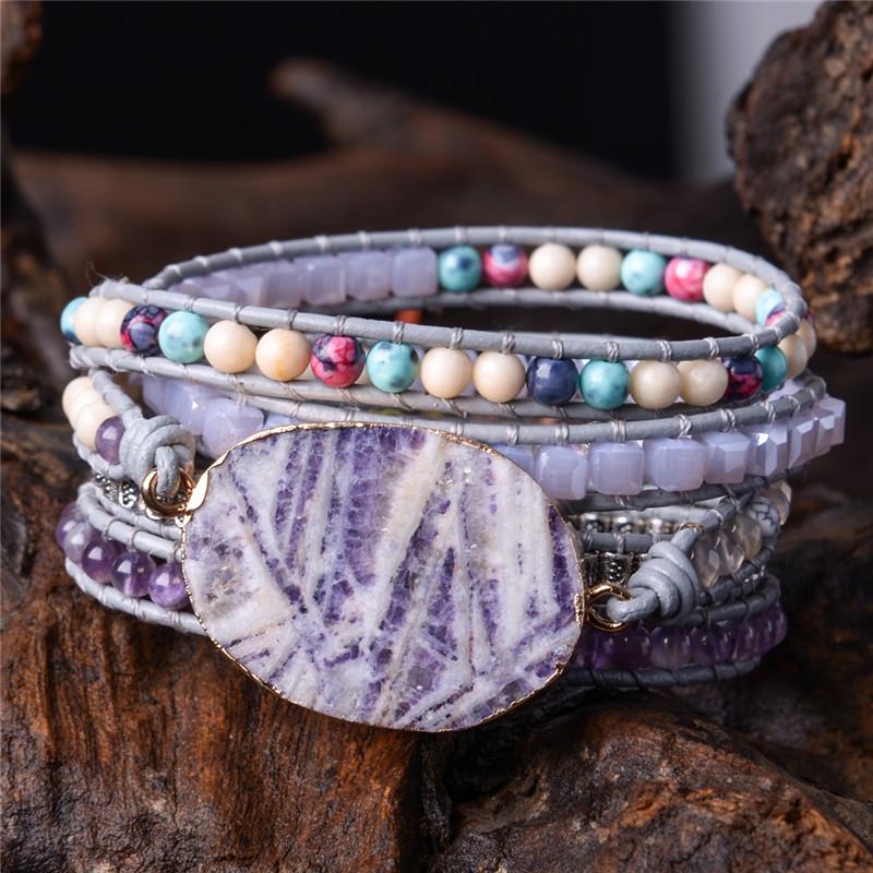 Purple Jade Bracelet - Free Spirit Tribe