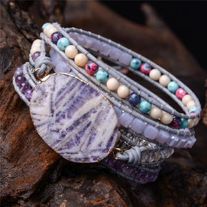 Purple Jade Bracelet - Free Spirit Tribe